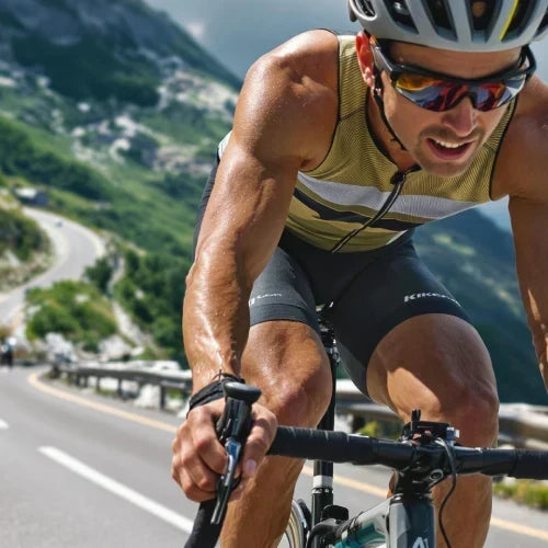 Cykelrytter på bjergvej – omega-3 som en del af en aktiv hverdag