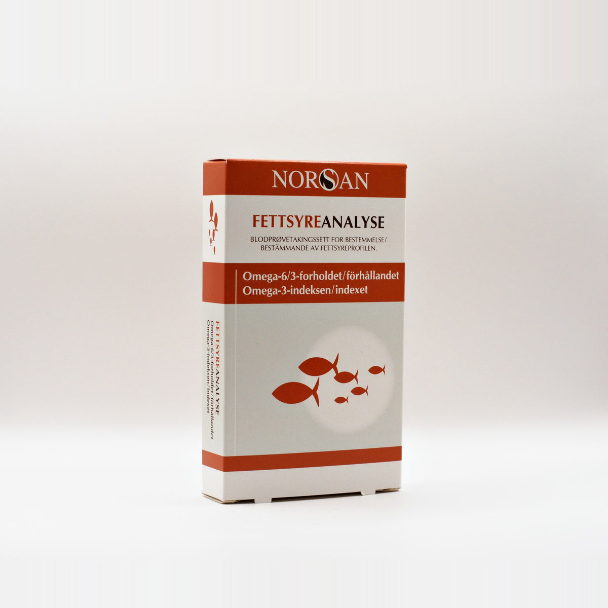 NORSAN Fedtsyreanalyse, testkit til hjemmetest af omega-6/3-forhold og omega-3-indeks