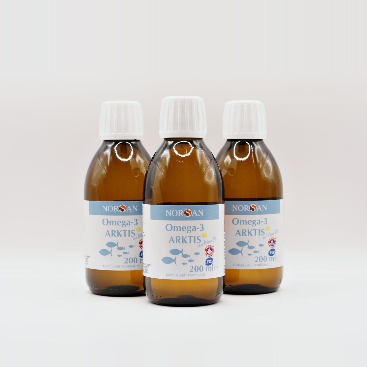 Tre flasker NORSAN Omega-3 Arktis