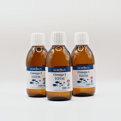 Tre flasker NORSAN Omega-3 Total