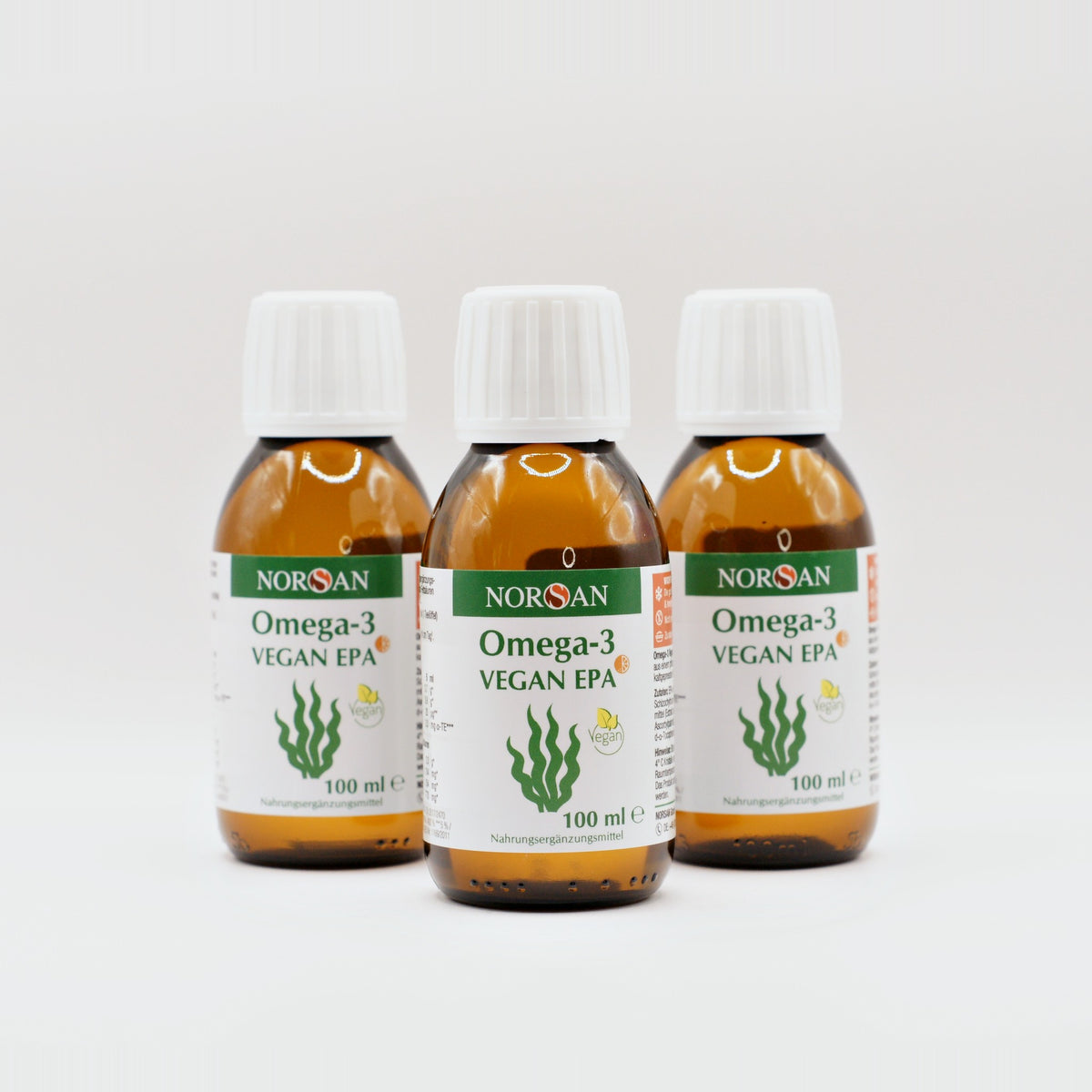 Tre flasker NORSAN Omega-3 Vegan EPA