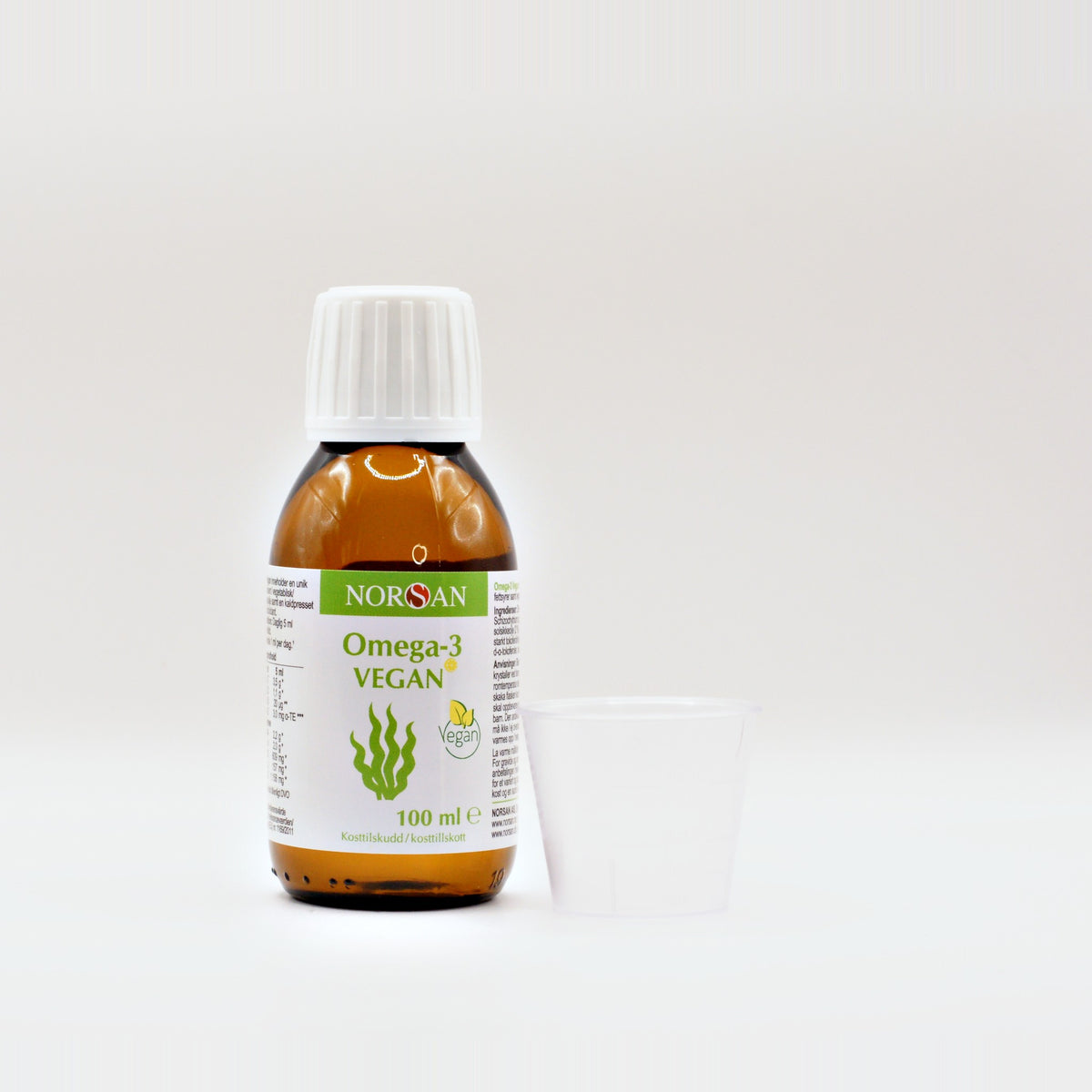 NORSAN Omega-3 Vegan med målebæger til daglig dosis