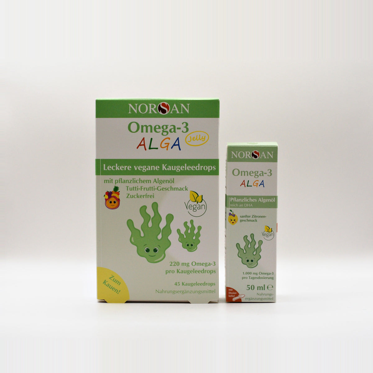 Sampak med NORSAN Omega-3 ALGA og Omega-3 ALGA Jelly